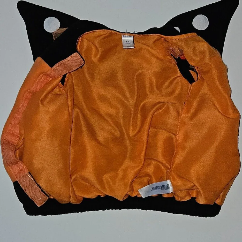 Old Navy Monarch Butterfly Halloween Costume Baby 0-6 Months Plush Fleece Top
